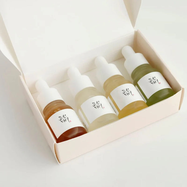 BEAUTY OF JOSEON HANBANG SERUM DISCOVERY KIT SERUM SET (REVIVE SERUM + GLOW DEEP SERUM + GLOW SERUM + CALMING SERUM) 10ml