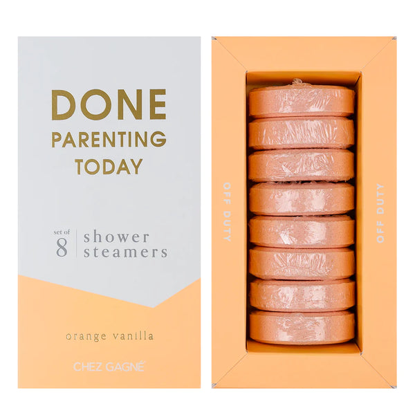 CHEZ GAGNÉ DONE PARENTING TODAY SHOWER STEAMERS: ORANGE VANILLA