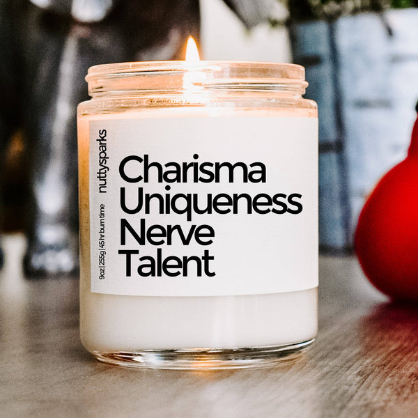 CHARISMA UNIQUENESS NERVE TALENT SOY CANDLE