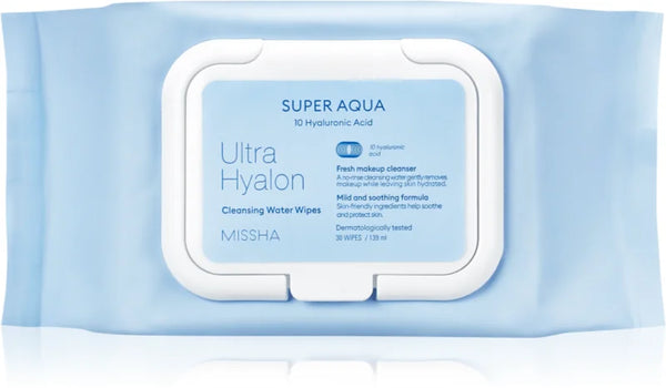 MISSHA SUPER AQUA ULTRA HYALRON CLEANSING WATER WIPES 30pcs